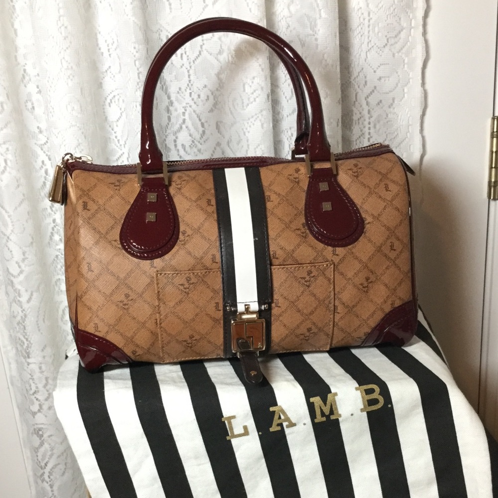 L.A.M.B. Lipstick Saddle Mandeville Satchel